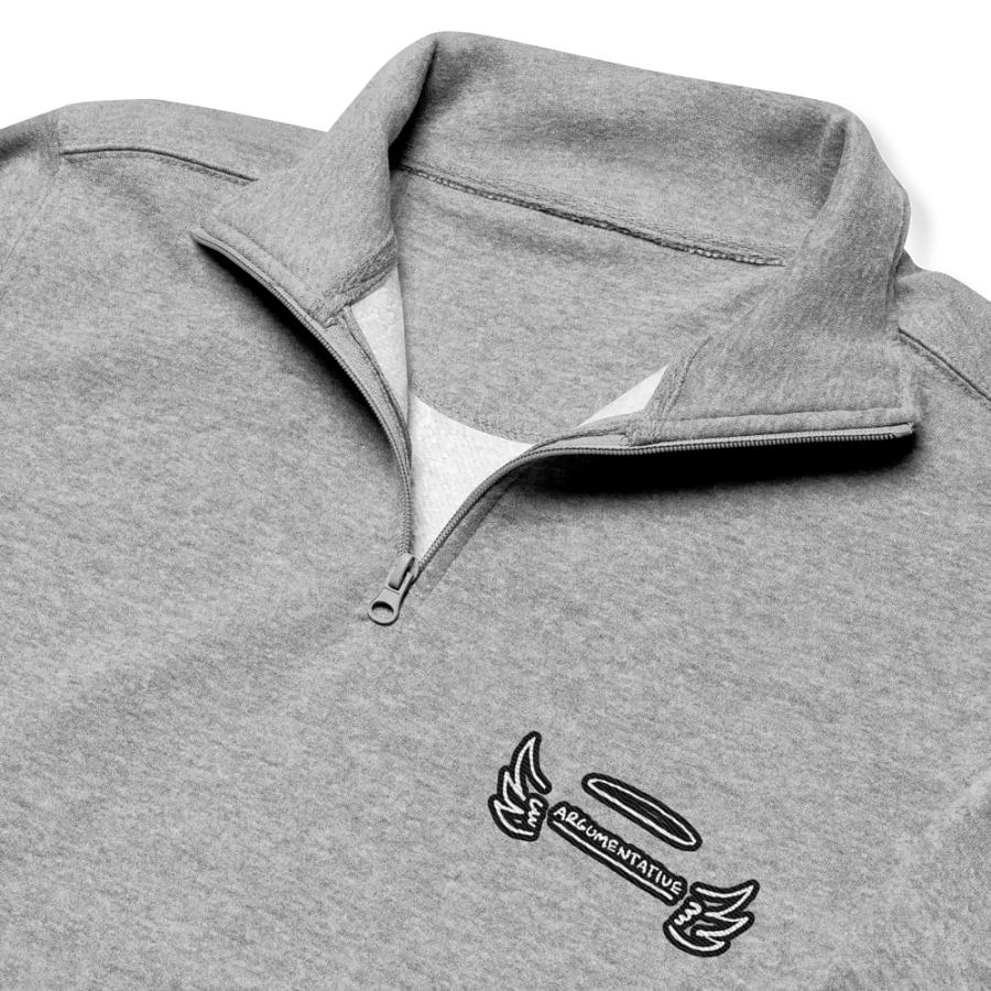ANGELIC (bubble design) embroidered quarter zip product image (6)