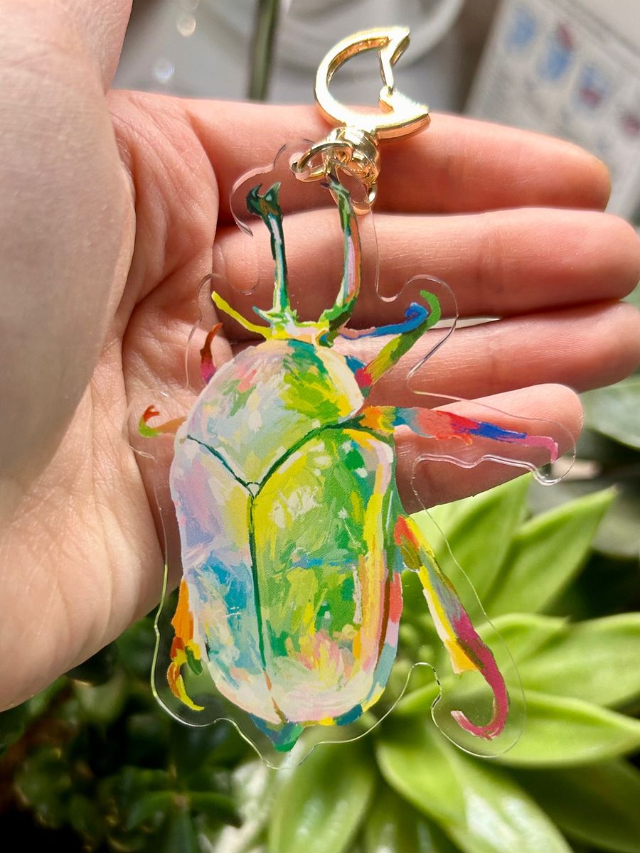 Opal Beetle Keychain product image (2)