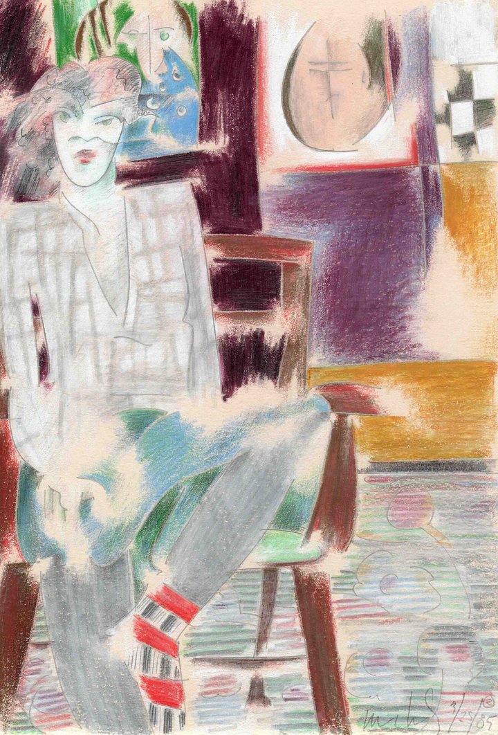 Woman in Chair 03.25.85 print product image (1)