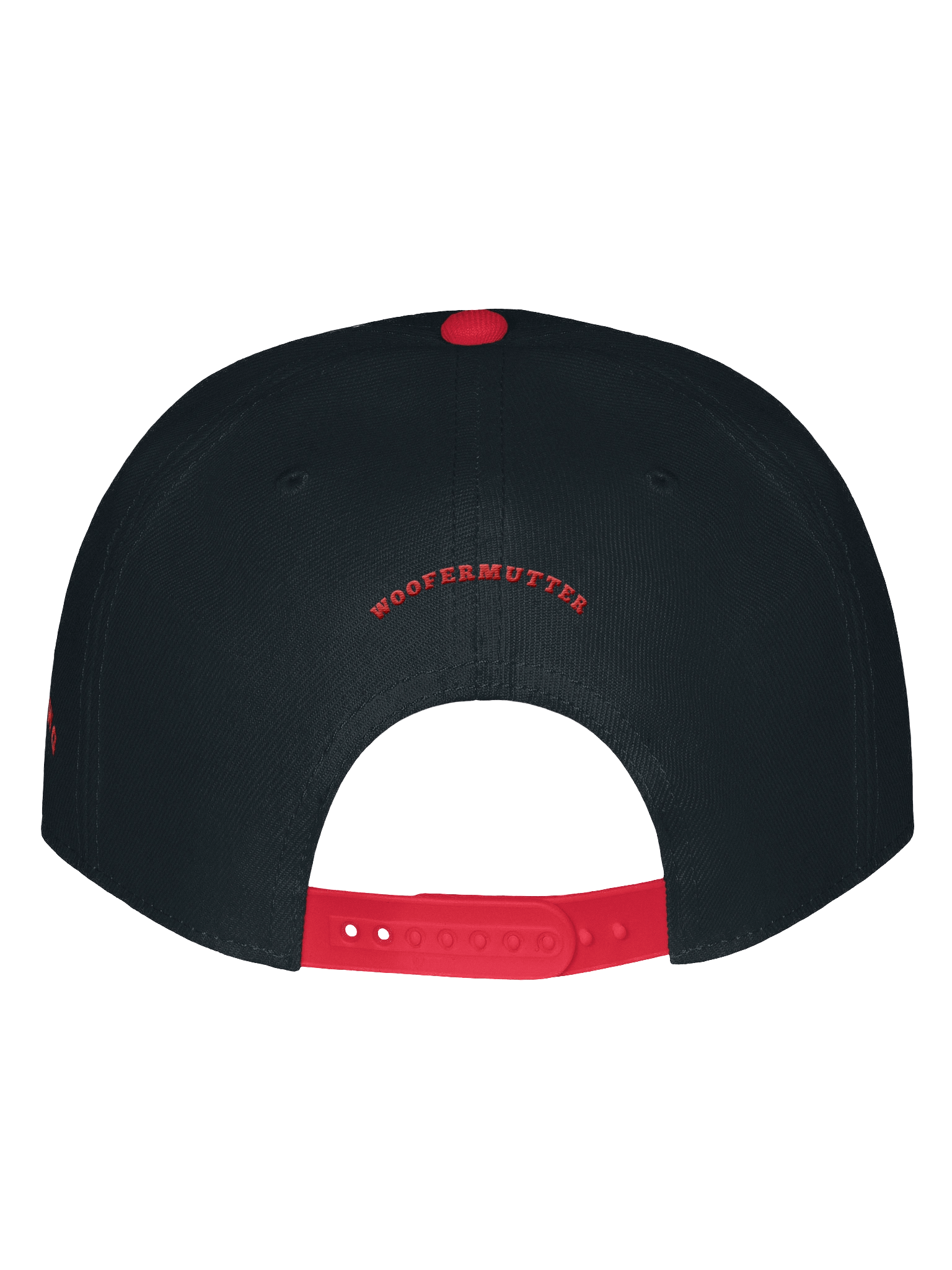 WooferMutter Black Red Embroidered Cap product image (3)