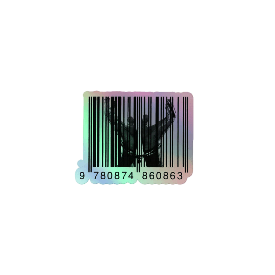 Chained By Capitalism Kiss-Cut Holographic Sticker Sheet product image (1)