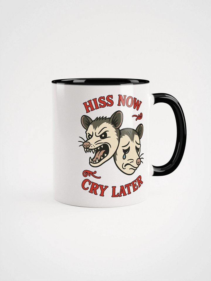Hiss Now Cry Later Accent Mug product image (1)