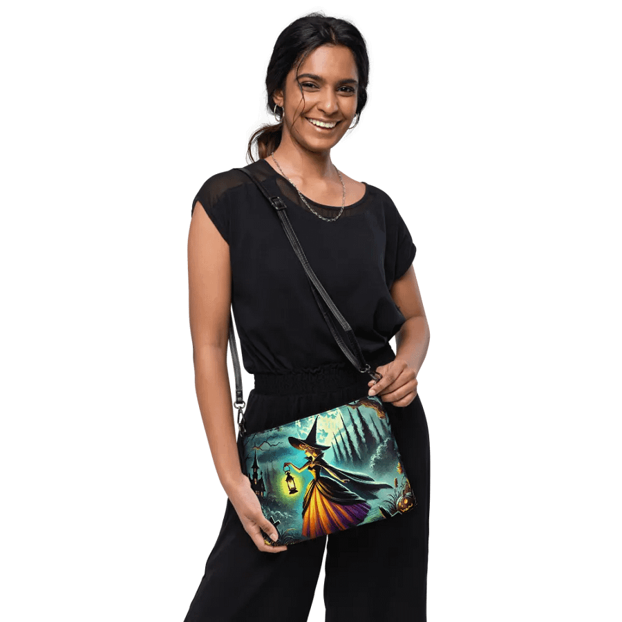 Enchanting Witch in the Woods Halloween Crossbody Bag product image (10)