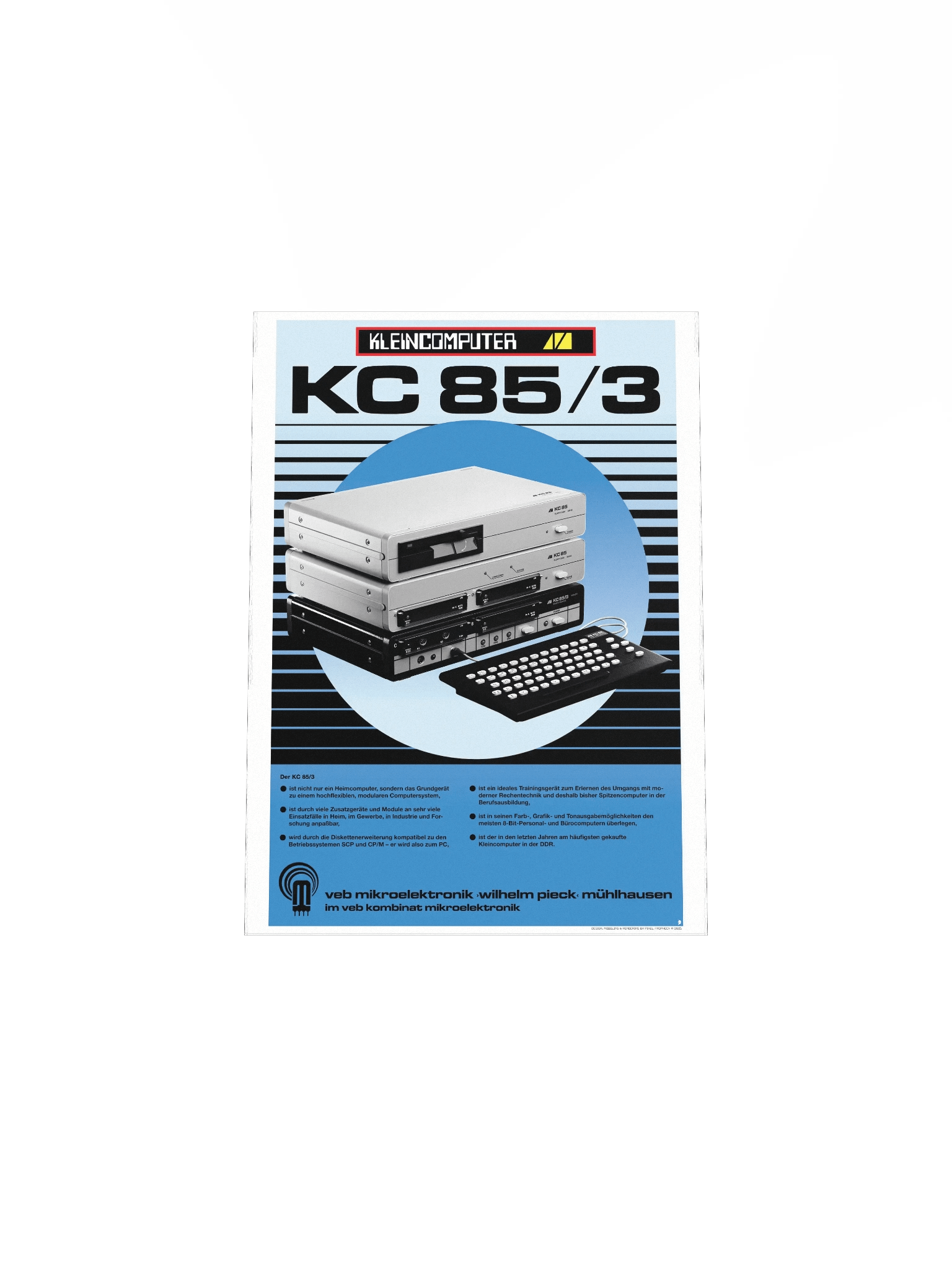 DDR Kleincomputer KC85/3 Poster (pristine design) product image (4)