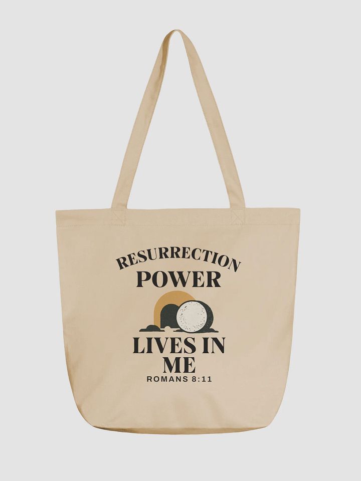 Resurrection Power Lives in Me – Christian Faith Tote Bag product image (1)