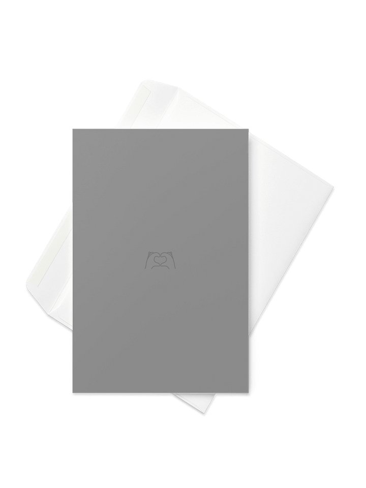 Heart Inside. Grey Only. Greeting Card product image (1)