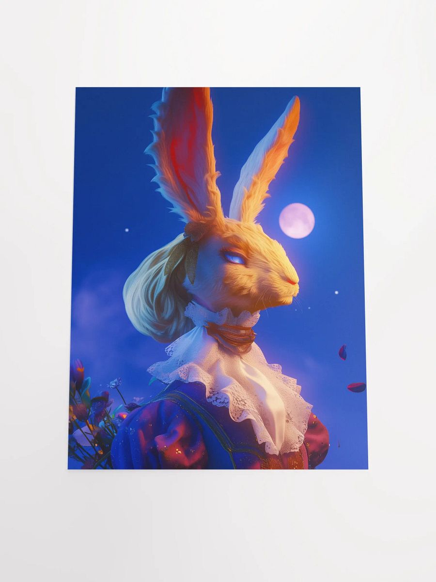 Moonlit Victorian Rabbit Poster product image (8)