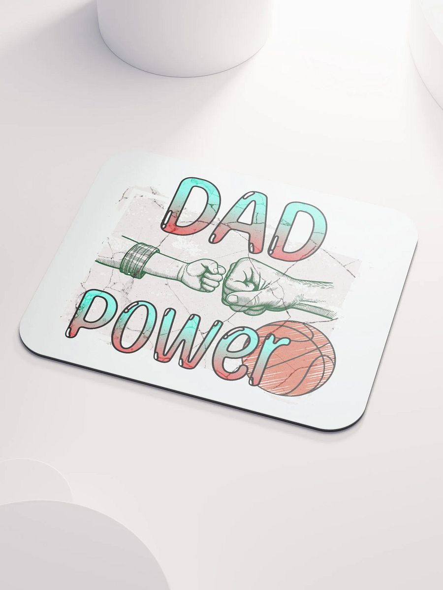 Dad Power Basketball Fist Mouse Pad product image (3)