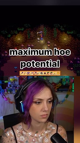 sometimes stardew valley gives you lots of hoe potential
#stardewvalley #stardew #stardewstreamer #twitchstreamer #twitchclip...