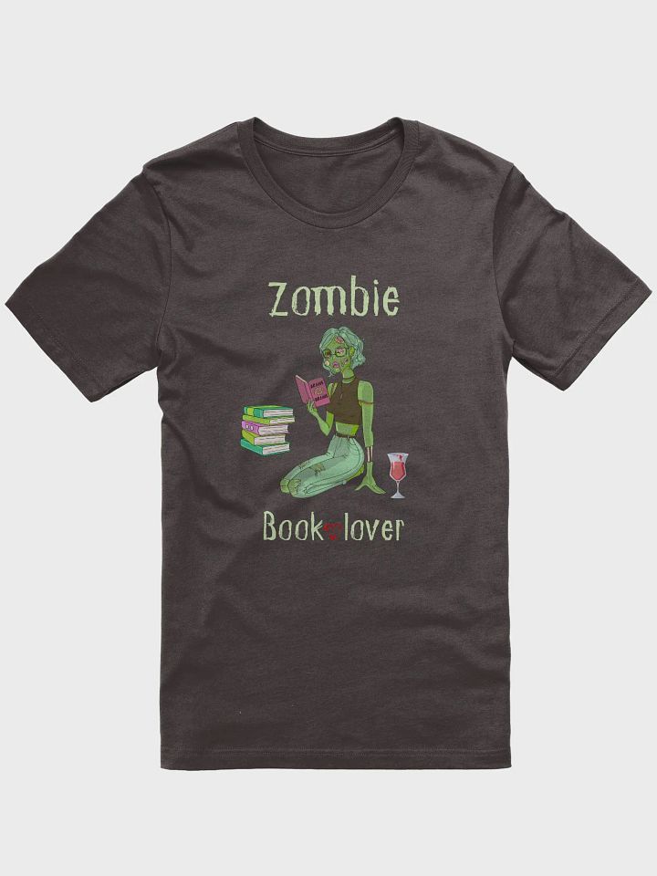 Zombie Book Lover Brown T-shirt product image (1)