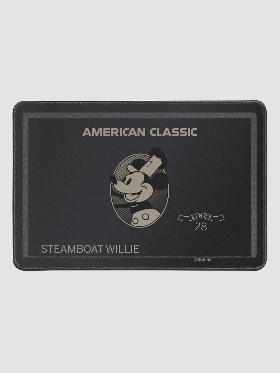Steamboat Willie Desk Mat in Black product image (1)