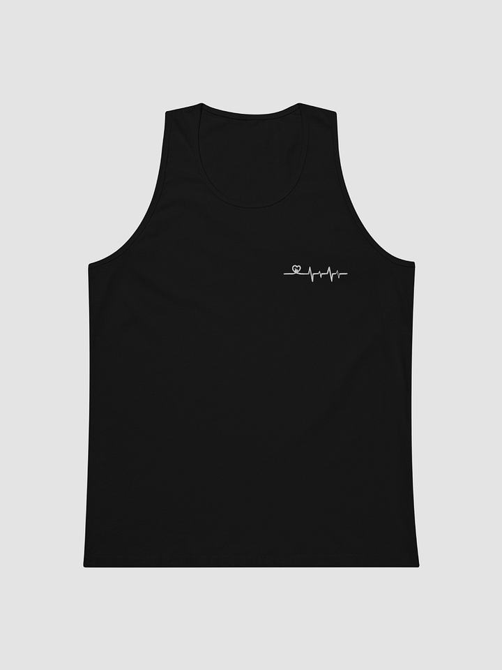 White Heart Beat Tank Top product image (1)