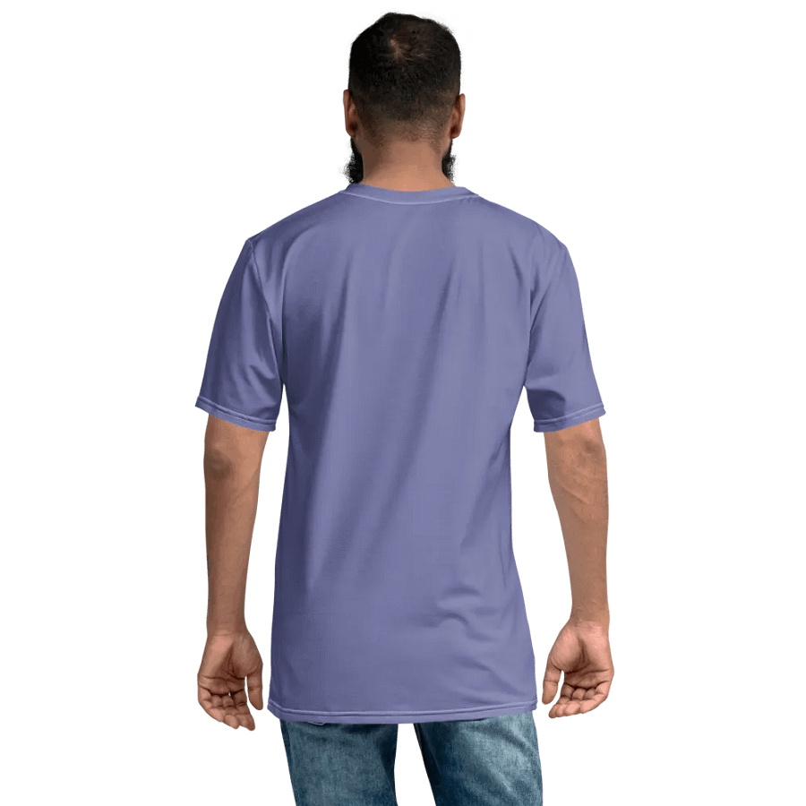 Plain Purple Soft Summer Men's Crewneck Polyester Heavyweight Premium T-Shirt by Treasure Pie product image (8)