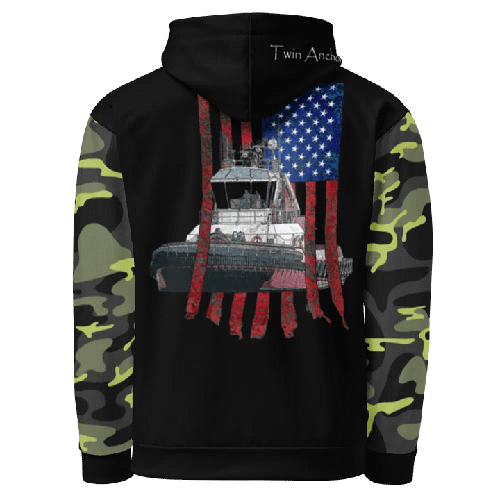 Camouflage & Black Athena Tug & CE Flage Hoodie product image (1)