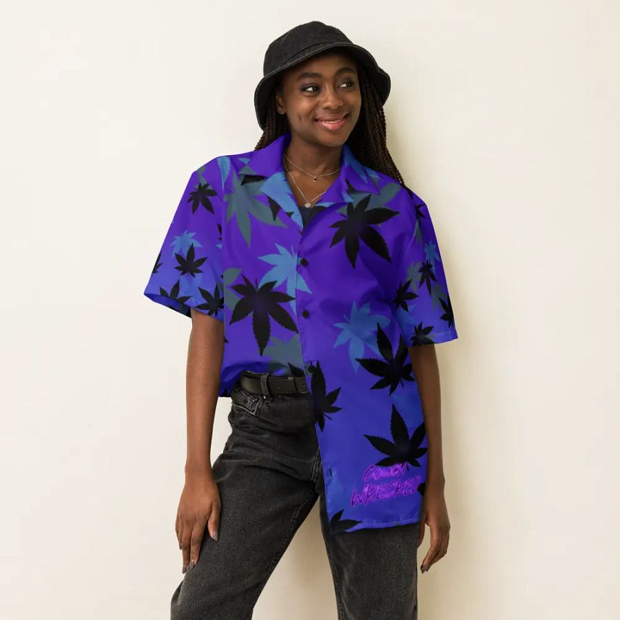Button Up Leafy Purple product image (6)