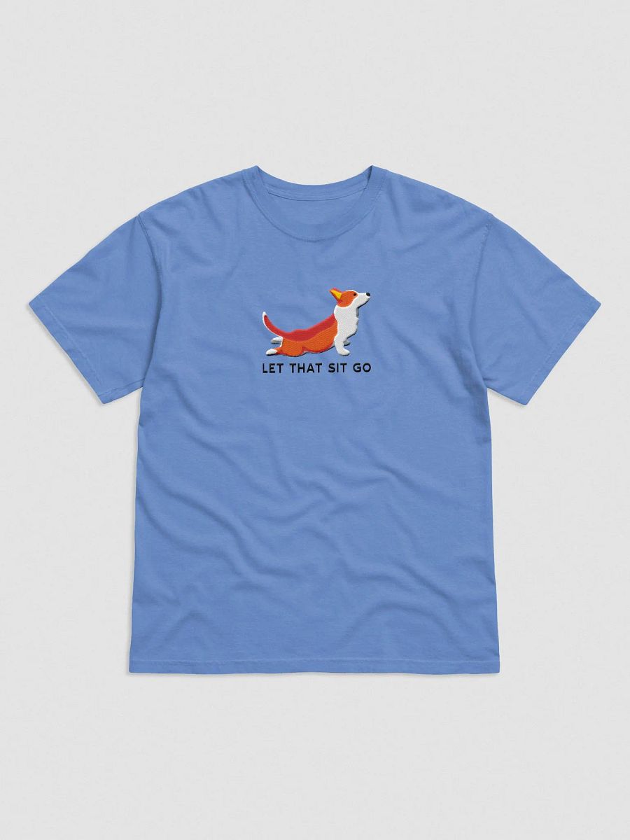 Let that Sit Go T-Shirt(Embroidered) of a Cardigan Welsh Corgi product image (4)