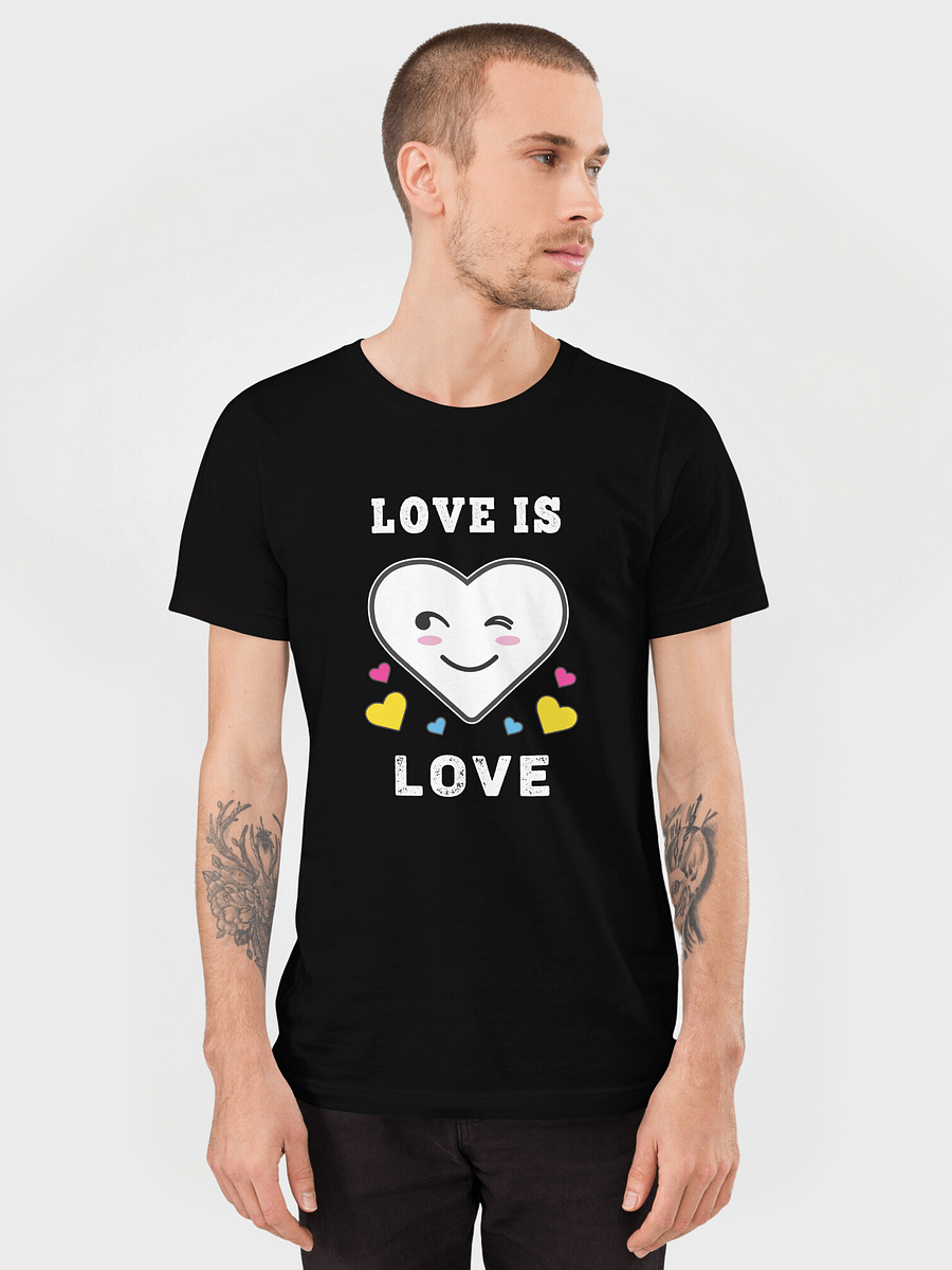 Heart Face Love Is Love LGBTQ Pansexual Pride T-Shirt product image (1)