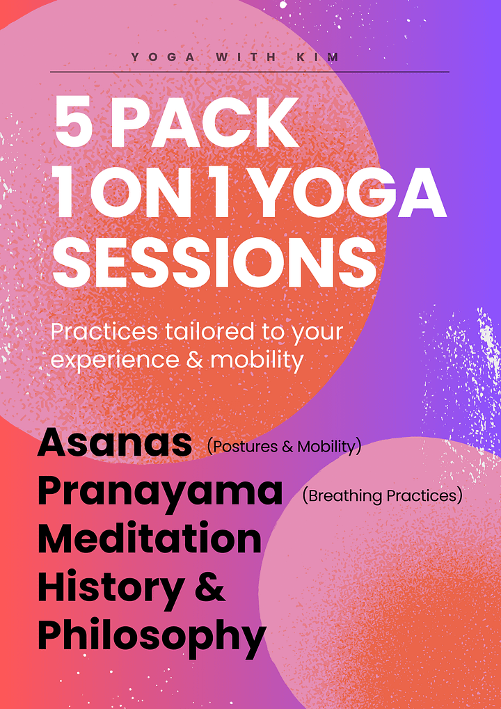Five Pack 1 on 1 Yoga Sessions: 45 Minutes each product image (1)