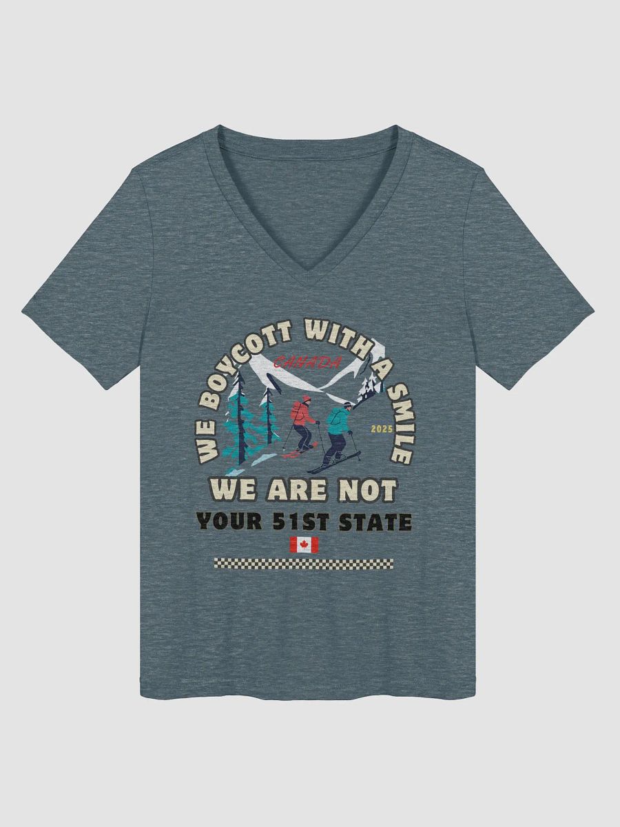 Snowy Canadian Protest Women's V-Neck Tee product image (8)
