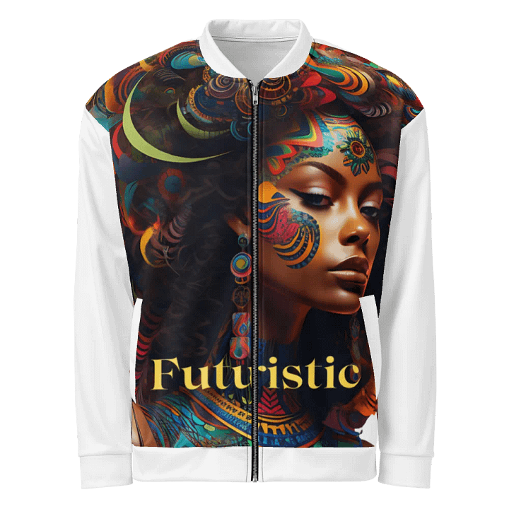 Futuristic Swirls Bomber Jacket product image (1)