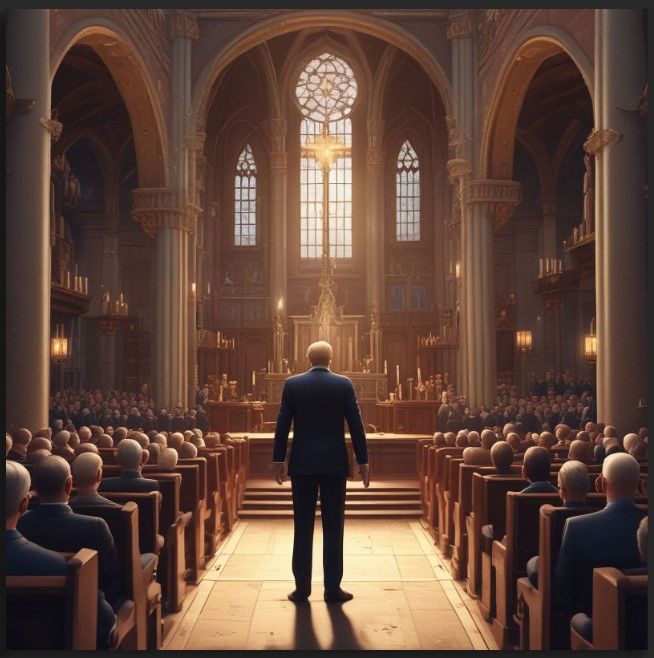 Donald in the Cathedral - LIMITED EDITION METAL PRINT product image (1)