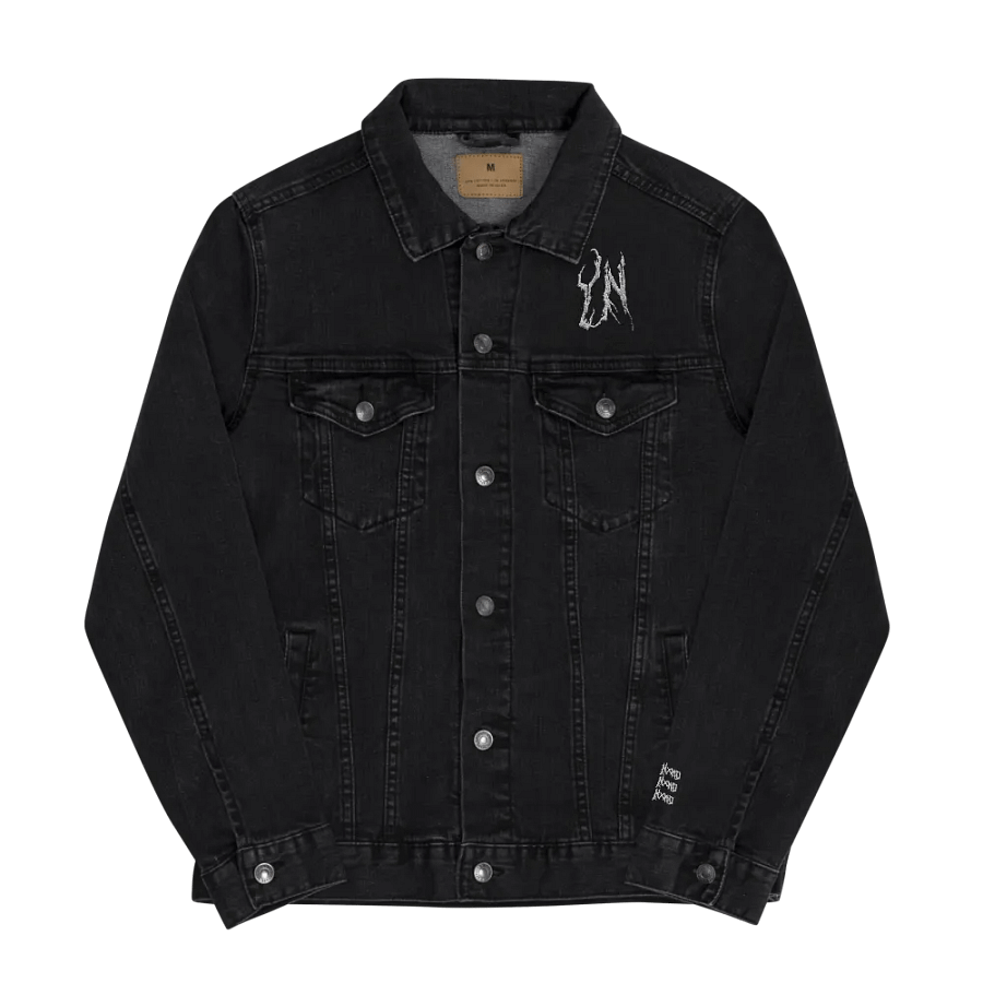 UniSex YN Logo Black Denim Jacket product image (1)