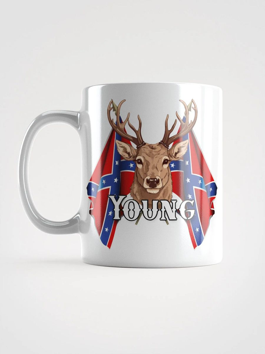 "Young" Rebel Redneck Deer - White Mug product image (2)