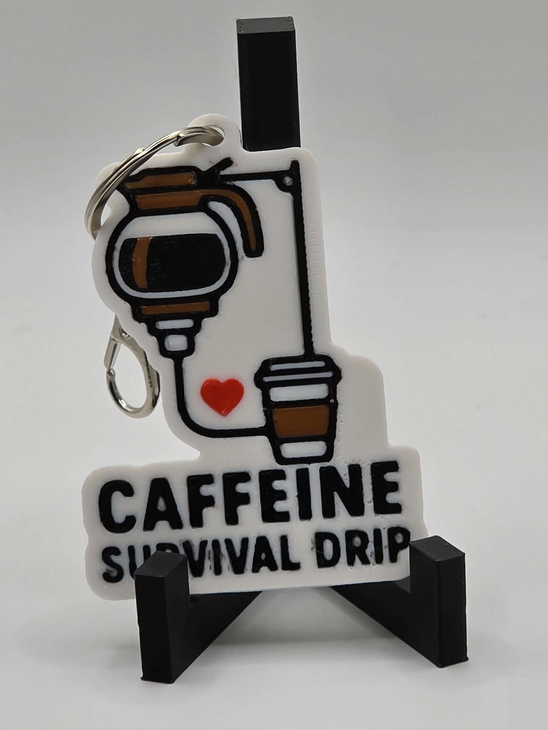 ☕ Caffeine Survival Drip Keychain | Funny Coffee Design product image (3)