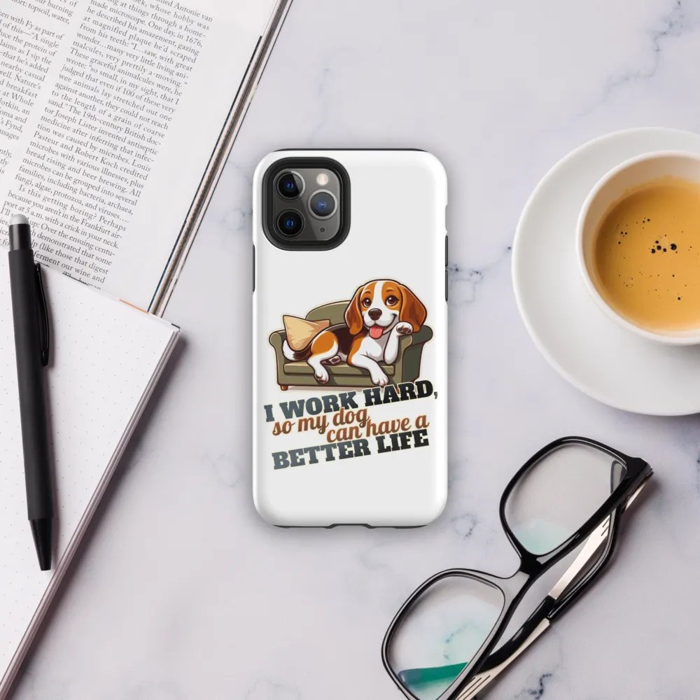 Work Hard - Beagle Sofa Tough Case for iPhone® product image (31)