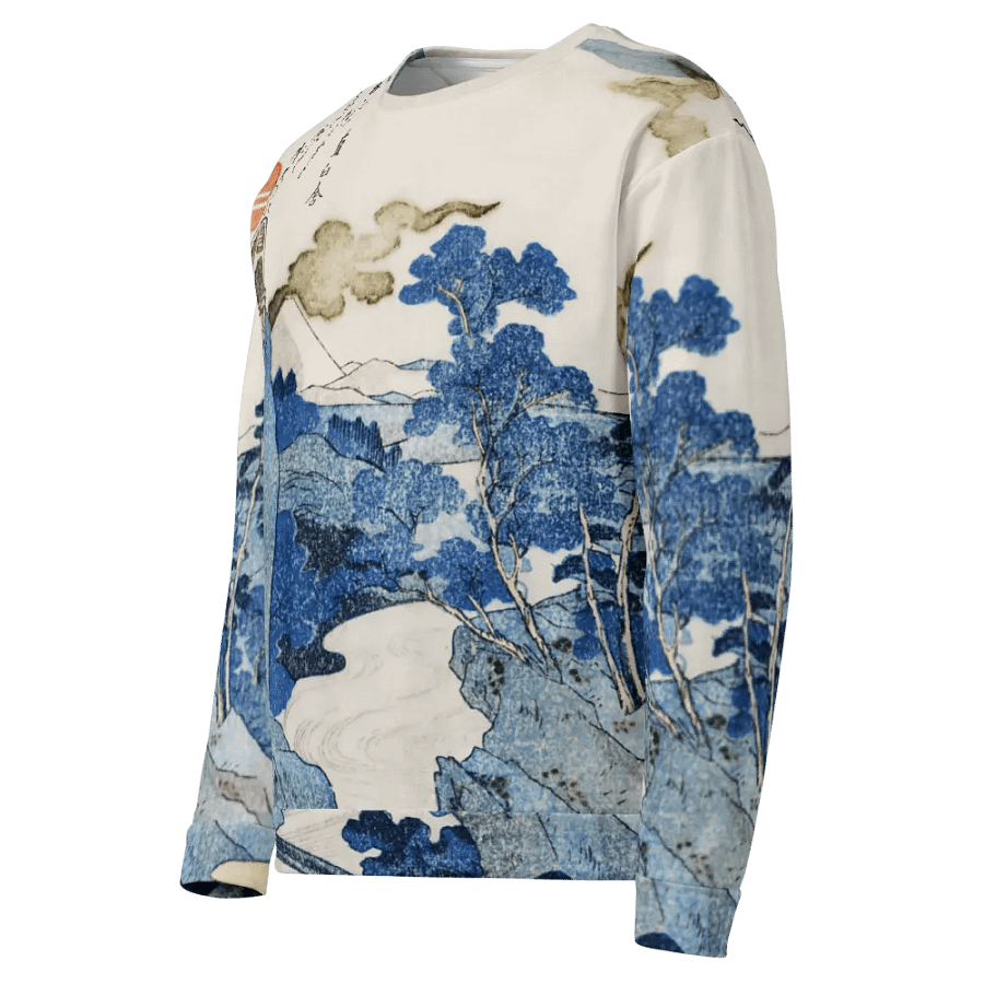 Fuji no Yukei All-Over Print Recycled Unisex Sweatshirt product image (9)