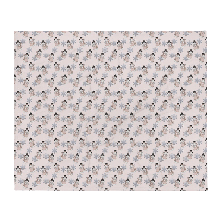 Pink Snowman Blanket product image (1)