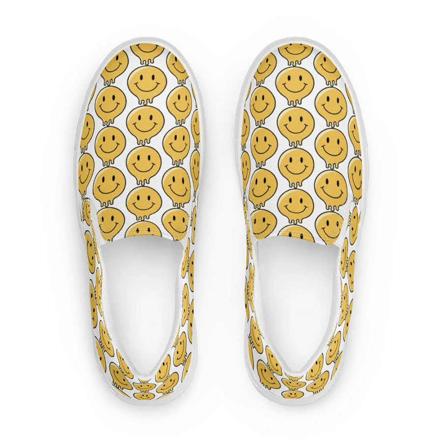 Cheerful Smiley Grid Slip-Ons product image (1)