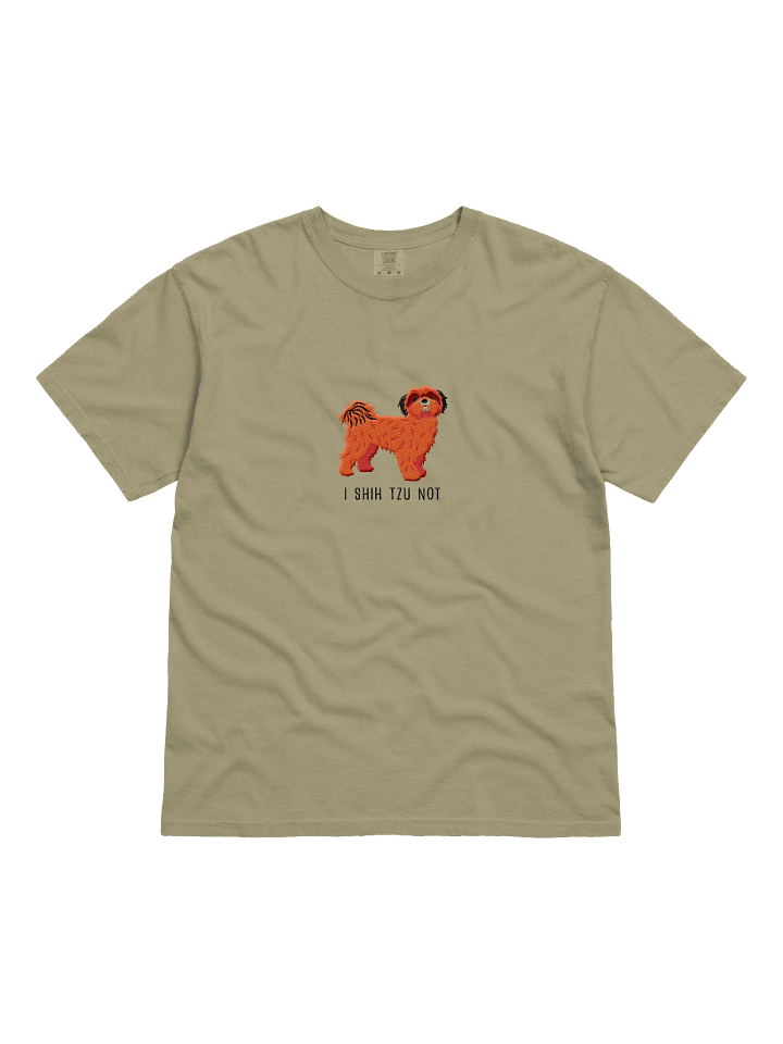 I Shih Tzu Not T-Shirt(Embroidered) of a Shih Tzu(Red) product image (4)