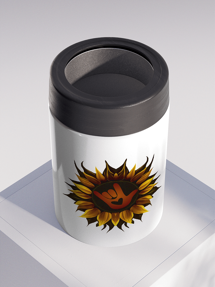 ASL Love Sunflower Stainless Steel Koozie product image (2)