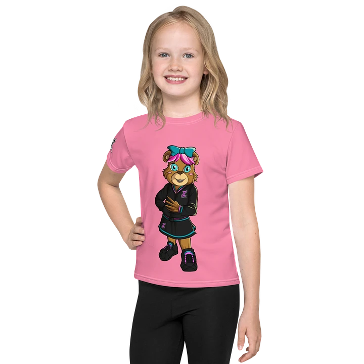 Standing Standing Girl Bear All-Over Print Kids Crew Neck T-Shirt product image (1)
