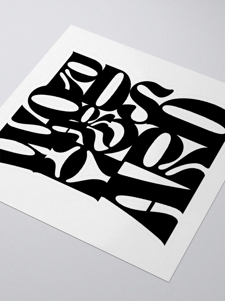 Words Are Hard Sticker BLK product image (3)