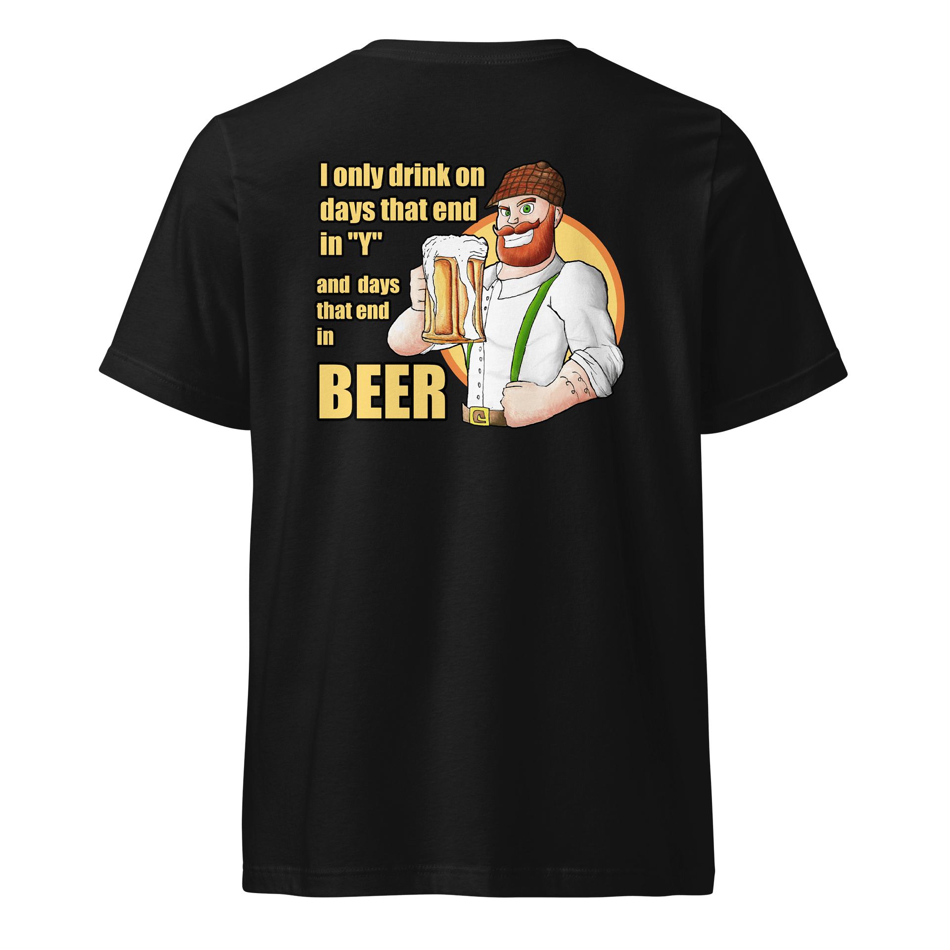 Beer Lad 1 V neck Back product image (1)