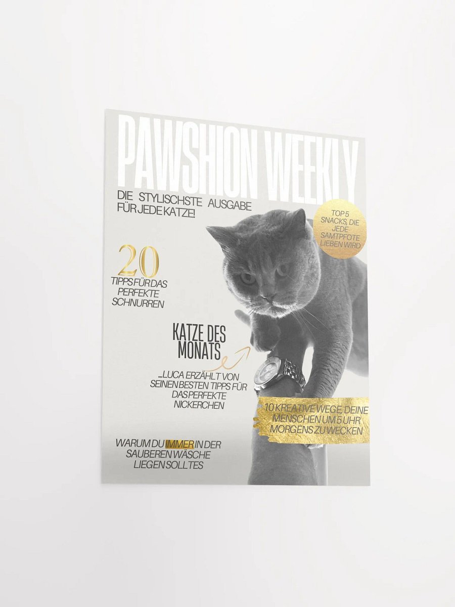 Dein Stubentiger als Kunstwerk | Hochwertige Poster für Katzenliebhaber | Personalisierbar auf Wunsch product image (3)