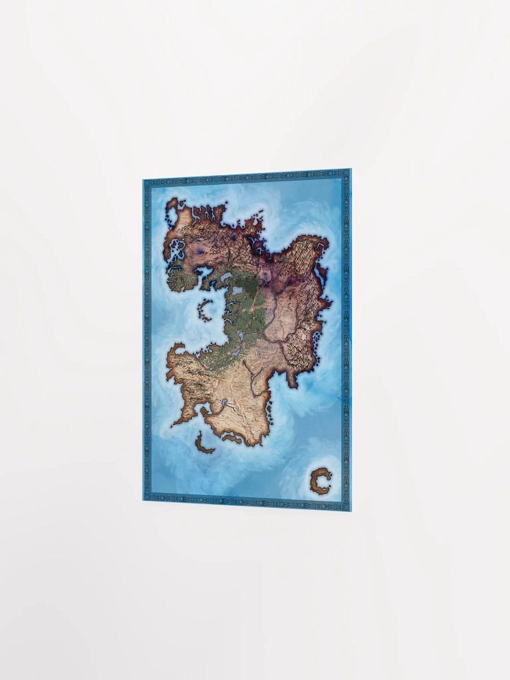 Blank Map Poster Print product image (2)