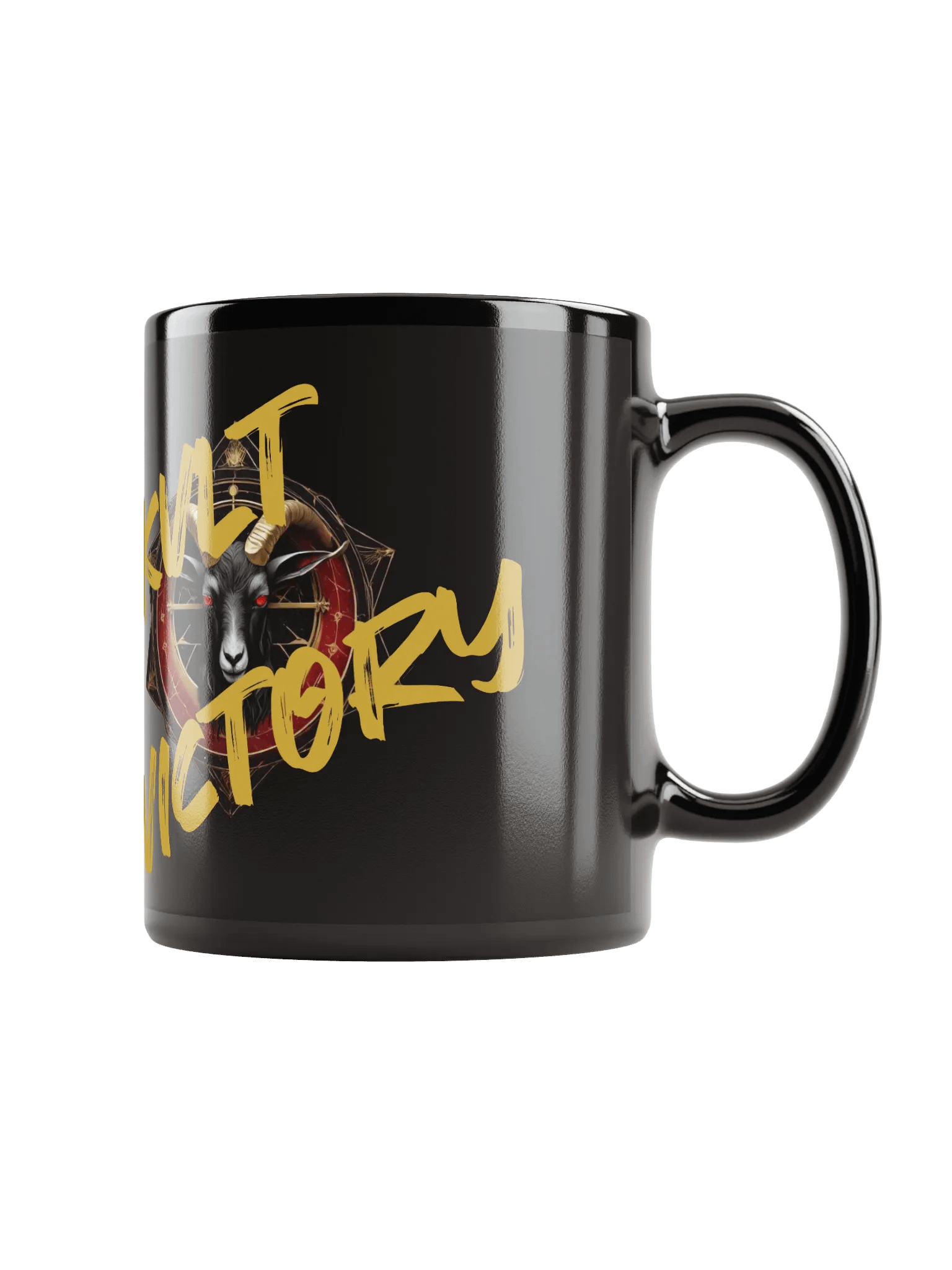 Kvlt Victory Mug (Gold) – No Survivors, No Witnesses ☠️🔥 product image (1)