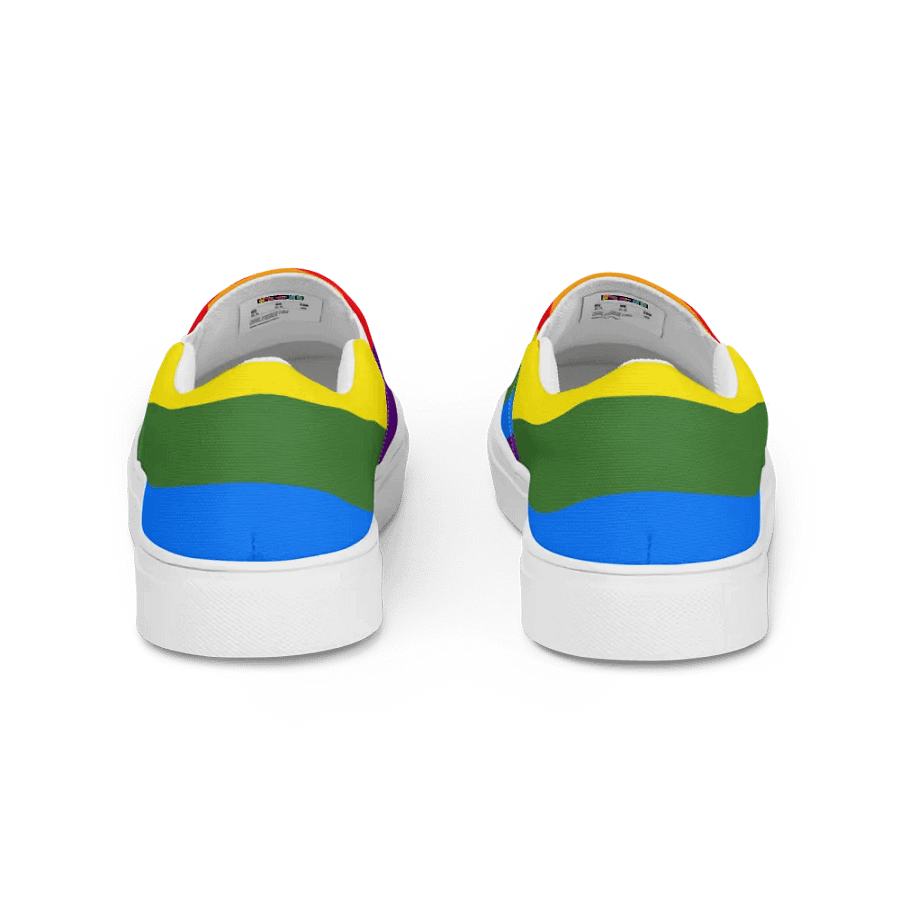 Rainbow Stride: Women's Slip-On Canvas Shoes product image (4)