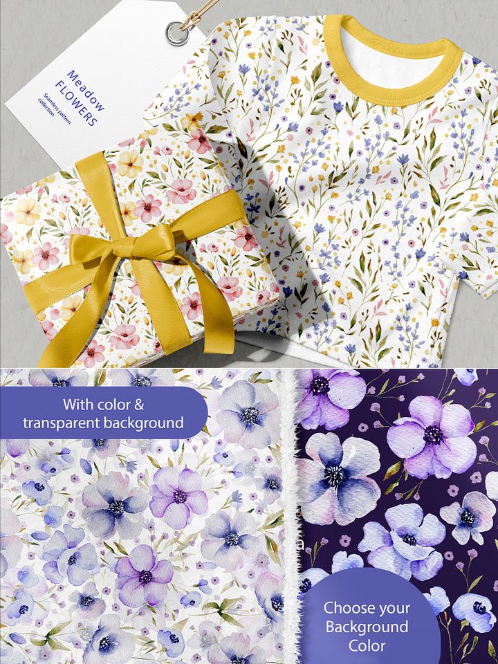 Meadow Flowers - Seamless Patterns product image (2)