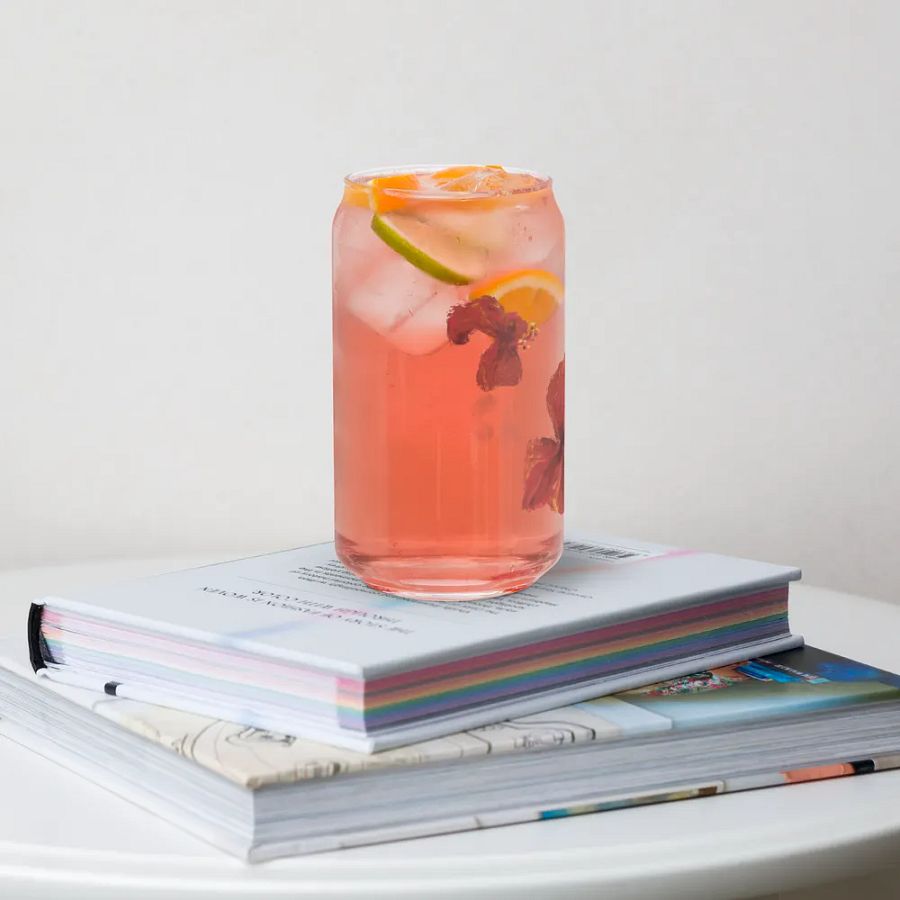 Can Shaped Glass con Flores product image (8)