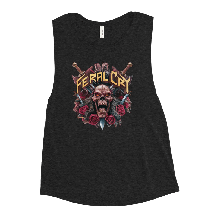 Feral Cry Demonic Skull Women's Muscle Tank product image (1)