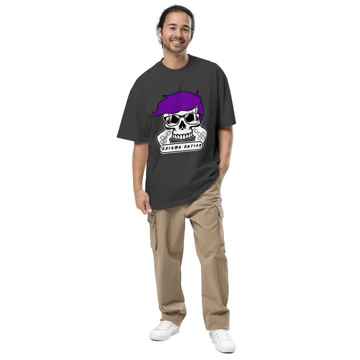 Enigma Nation AS Colour Premium Oversized Faded T-Shirt (PRINTED) product image (1)