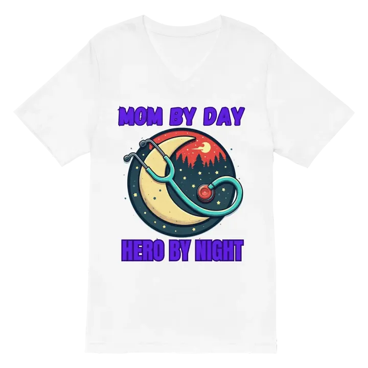 Starry Night Stethoscope V-Neck Tee product image (6)