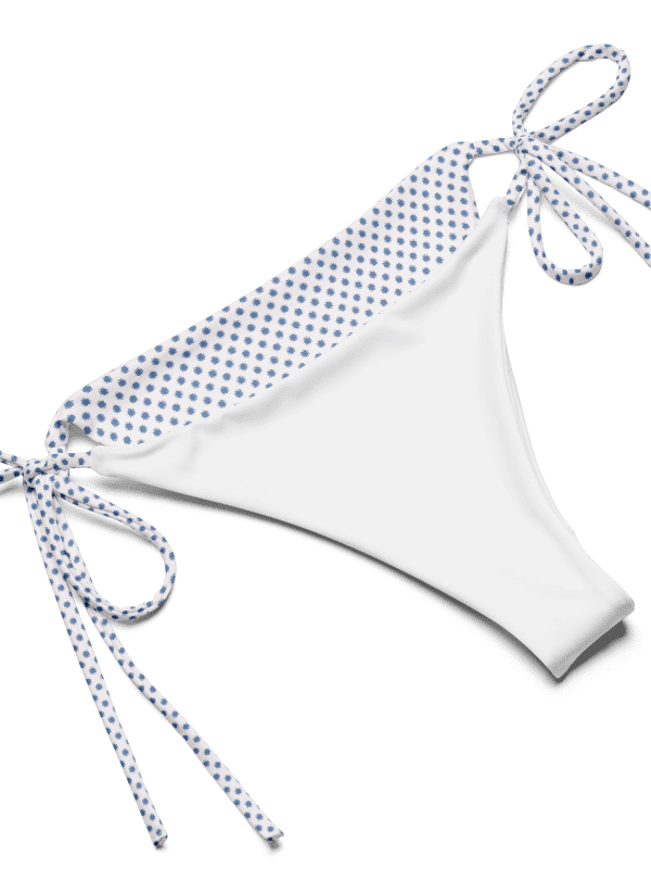 Low Rise Cheeky String Bikini With Light Blue Polka Dot Bottoms product image (8)