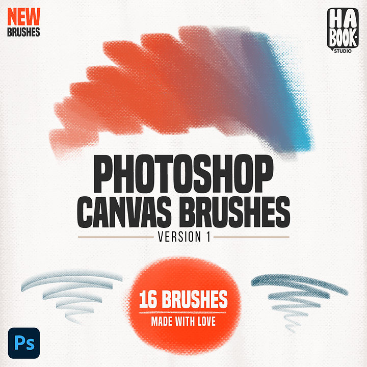 HABOOK Photoshop Canvas Brushes product image (1)