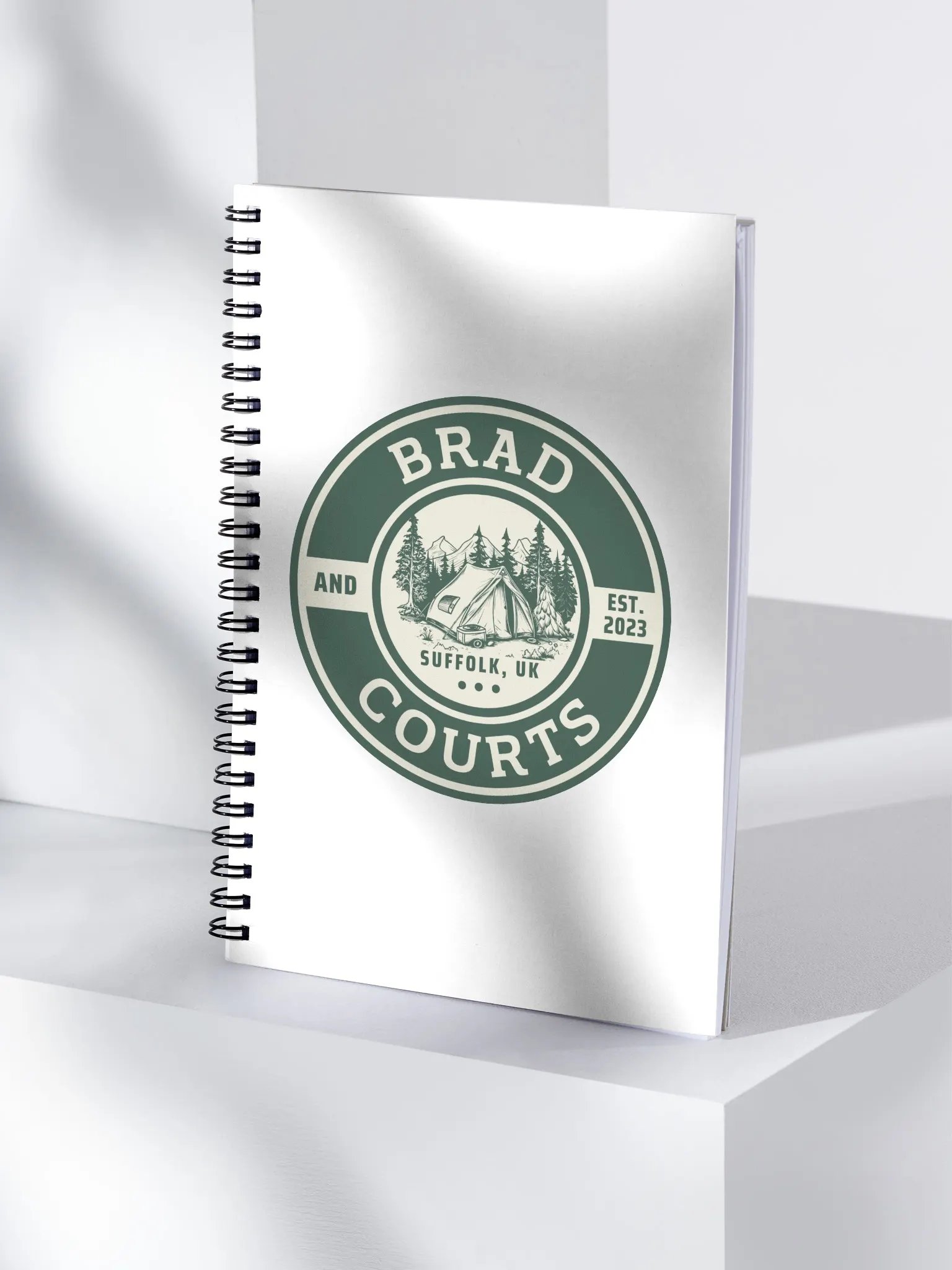Brad & Courts - Emblem Spiral Notebook product image (4)