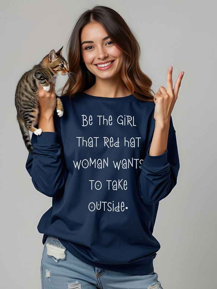 Be The Girl That Red Hat Woman Wants To Take Outside Long Sleeve Tee, Jasmine Crockett Vs Nancy Mace product image (1)